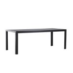 Fjôrd - Tuintafel Rechthoek - Zwart Aluminium - 205x90x74cm - Mirko