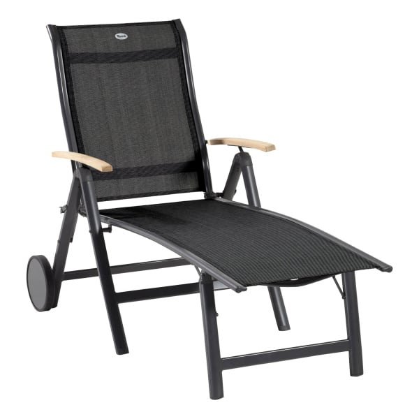 Hartman Ligbed 'Alice' Teakhout, met wieltjes