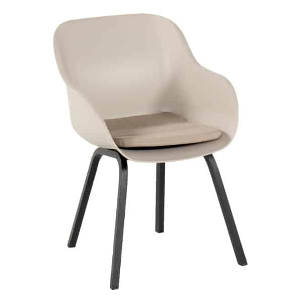 Hartman Tuinstoel 'Le Soleil' kleur Taupe/Zwart