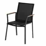 Hartman Tuinstoel 'Lea' teakhout, kleur Antraciet