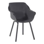 Hartman Tuinstoel 'Sophie' met armleuning, kleur Antraciet