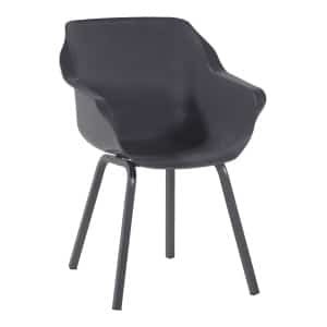 Hartman Tuinstoel 'Sophie' met armleuning, kleur Antraciet