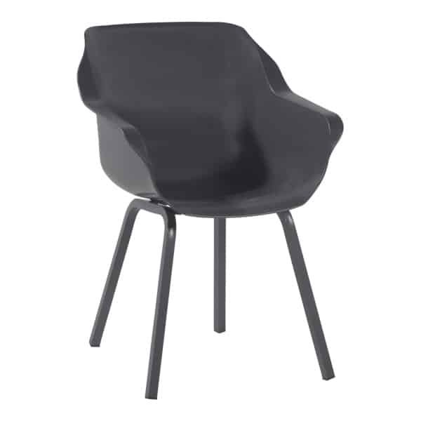 Hartman Tuinstoel 'Sophie' met armleuning, kleur Antraciet