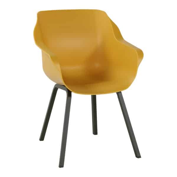 Hartman Tuinstoel 'Sophie' met armleuning, kleur Geel