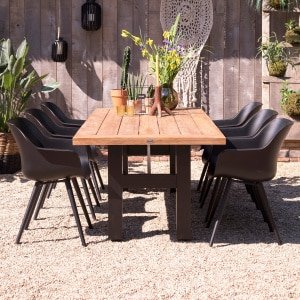 Hartman Tuintafel 'Sophie Yasmani' 240 x 100cm, kleur Zwart