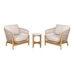 House Nordic - Tuinset Touw|Acaciahout - 78,5x86x72cm - Terracina