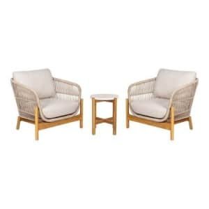 House Nordic - Tuinset Touw|Acaciahout - 78,5x86x72cm - Terracina