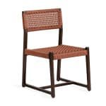 Jesper Home Tuinstoel 'Kuwana' Espresso Teakhout, kleur Cinnamon