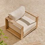 Kave Home Fauteuil 'Ambra' Acaciahout