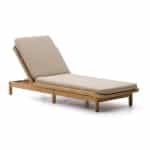 Kave Home Ligbed 'Galea' Teakhout en rattan