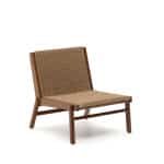 Kave Home Outdoor Fauteuil 'Itani' Acaciahout en rattan