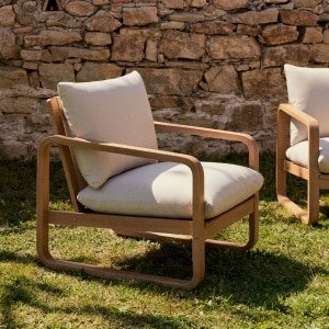 Kave Home Outdoor Fauteuil 'Sacaleta' Eucalyptushout