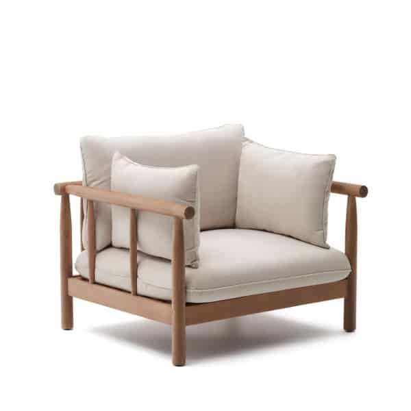 Kave Home Outdoor Fauteuil 'Sacova' Eucalyptushout