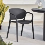 Kave Home Tuinstoel 'Ania' kleur Zwart