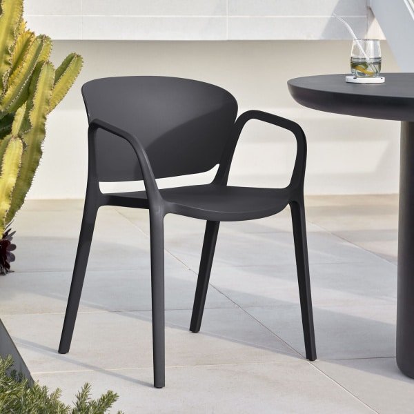 Kave Home Tuinstoel 'Ania' kleur Zwart