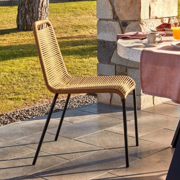 Kave Home Tuinstoel 'Lambton' kleur Bruin