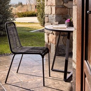 Kave Home Tuinstoel 'Lambton' kleur Zwart