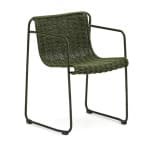 Kave Home Tuinstoel 'Maurina' Touw en staal, kleur Groen