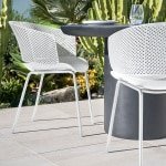 Kave Home Tuinstoel 'Yeray' kleur Wit