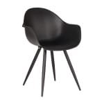 LABEL51 Eetkamerstoel 'Luca', kleur Zwart