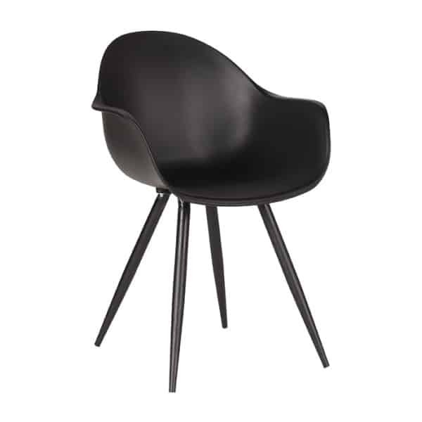 LABEL51 Eetkamerstoel 'Luca', kleur Zwart