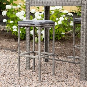 Nohr Outdoor Barkruk 'Rozanne' Wicker (zithoogte 75cm)