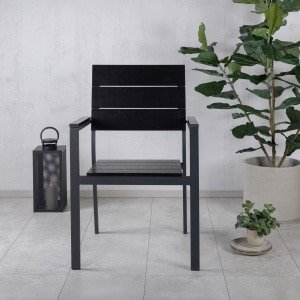 Nohr Tuinstoel 'Ethen' kleur Zwart