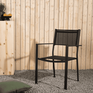 Nohr Tuinstoel 'Lasheka' kleur Zwart