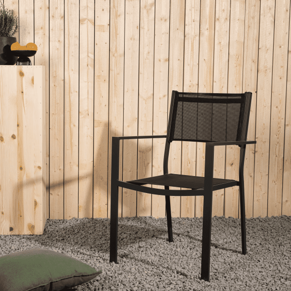 Nohr Tuinstoel 'Lasheka' kleur Zwart