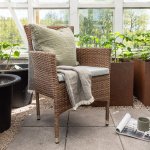 Nohr Tuinstoel 'Theressa' Wicker, kleur Naturel
