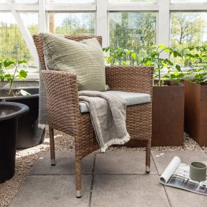 Nohr Tuinstoel 'Theressa' Wicker, kleur Naturel