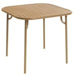 Petite Friture Week-end tuintafel 85x85 Gold