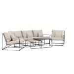 Rebellenclub Olbia Loungeset - Zwart