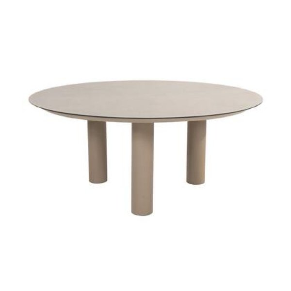 Taste Donato low dining tuintafel Ø160 cm. - Latte