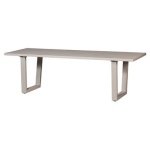 WOOOD Eettafel Bear - Aluminium - Zand - 75x240x87