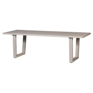 WOOOD Eettafel Bear - Aluminium - Zand - 75x240x87