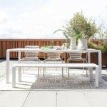 Zuiver Tuintafel 'Vondel' 214 x 97cm, kleur Clay