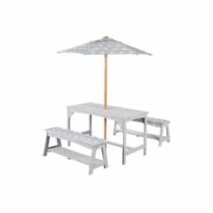 roba Kinder tuinset met parasol (Grijs)