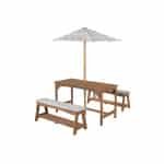 roba Kinder tuinset met parasol (teak kleuren)