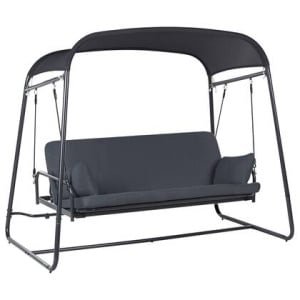 Beliani - MARSCIANO - Schommelbank - Donkergrijs - Staal