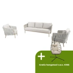 Eva loungeset 3-zit lounge bank + 2x lounge stoel