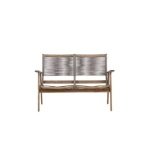 Fjôrd - 2-Zitsbank Bruin Hout - 120x72x88cm - Little John