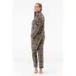 Gaubert dames Huispak Fleece - Pyjama Panter - Loungeset - Vrouwen warm pyjama pak - loungewear - Copy
