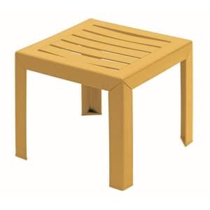 Grosfillex Miami bijzet tuintafel 40x40cm geel