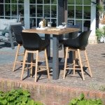 Hartman Outdoor Bartafel 'Sophie' 100 x 100cm, kleur Antraciet