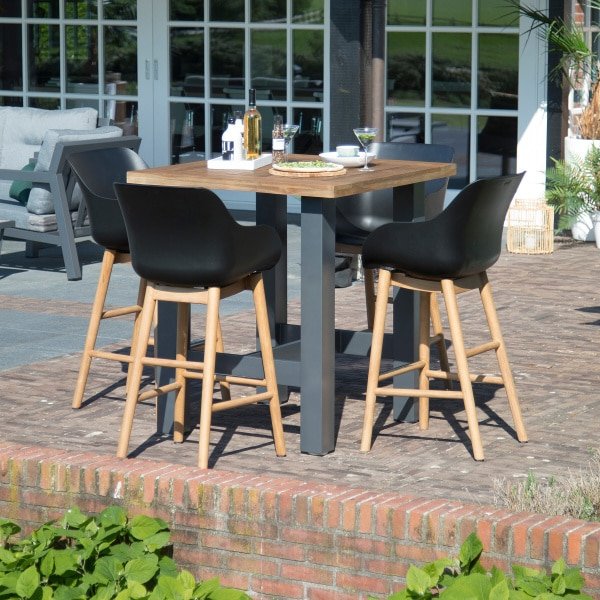 Hartman Outdoor Bartafel 'Sophie' 100 x 100cm, kleur Antraciet