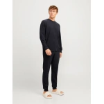 Huispak heren - Loungeset heren - Mannen pyjamapak met lange mouwen - S - Zwart - S - S - S - S - S - S - S - S - S - S - S - S - S -