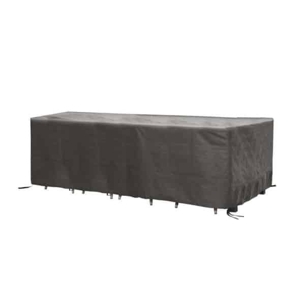 Leen Bakker - Outdoor Covers Premium Hoes - Tuinset XL - 285x180x95 Cm - Polypropyleen - Grijs