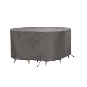 Leen Bakker - Outdoor Covers Premium Hoes Voor Ronde Tuinset - 85x200 Cm - Polypropyleen - Grijs
