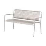 Lisomme Zahra metalen tuinbank taupe